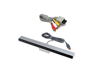 Jadebones Wii Wired Motion Sensor Bar and AV cable for Nintendo Wii and Wii U Jadebones Wii Wired Motion Sensor Bar and AV cable for Nintendo Wii and Wii U