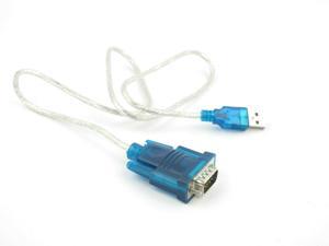 DB9 9 Pin Male to USB RS232 Serial Converter Adapter Cable for Windows 7 8 10