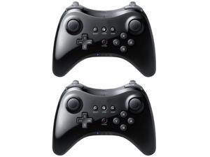 2 Black High Quality U Pro Bluetooth Wireless Controller for Nintendo Wii U 2 Black High Quality U Pro Bluetooth Wireless Controller for Nintendo Wii U