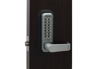 LockeyUSA Digital Door Lock 2835 Lever Handle with Double Combination, Marine Grade