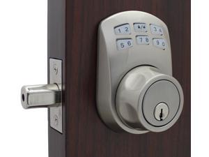LockeyUSA Slim Line 910 Keyless Entry Combination, Digital Door Lock, Manual Drive Electronic Deadbolt, Satin Nickel LockeyUSA Slim Line 910 Keyless Entry Combination, Digital Door Lock, Manual Drive Electronic Deadbolt, Satin Nickel