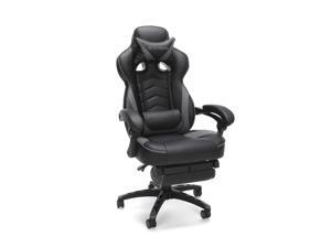 RESPAWN 110 Racing Style Gaming Chair, Reclining Ergonomic Leather Chair with Footrest, in Gray (RSP-110-GRY) RESPAWN 110 Racing Style Gaming Chair, Reclining Ergonomic Leather Chair with Footrest, in Gray (RSP-110-GRY)
