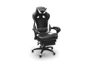 RESPAWN 110 Racing Style Gaming Chair, Reclining Ergonomic Leather Chair with Footrest, in White (RSP-110-WHT) RESPAWN 110 Racing Style Gaming Chair, Reclining Ergonomic Leather Chair with Footrest, in White (RSP-110-WHT)