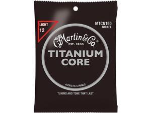 Martin Titanium Core Acoustic Guitar Strings Nickel Wrap Light Tension Martin Titanium Core Acoustic Guitar Strings Nickel Wrap Light Tension