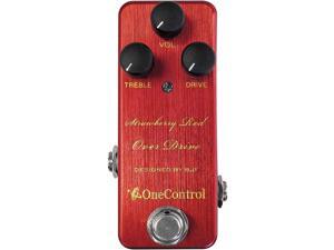 One Control Strawberry Red Overdrive Effects Pedal One Control Strawberry Red Overdrive Effects Pedal