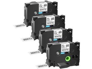 5PK TZ151 Tze151 Black on Clear Label Tape for Brother P-Touch PT-9800PCN 24mm 
