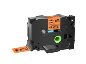 GREENCYCLE 1 Pack Compatible Brother TZe-B51 TZ-B51 TZB51 TZeB51 TZe Tape 24mm 1'' Laminated Black on Fluorescent Orange Label Tapes Cassette use for Brother P-Touch Labeler Label Maker GREENCYCLE 1 Pack Compatible Brother TZe-B51 TZ-B51 TZB51 TZeB51 TZe Tape 24mm 1'' Laminated Black on Fluorescent Orange Label Tapes Cassette use for Brother P-Touch Labeler Label Maker