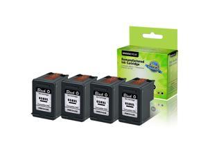 GREENCYCLE 4PK High Yield 65XL 65 XL N9K04AN Black Ink Cartridge Compatible for HP Deskjet 3720 3752 3755 Printer,with Chip