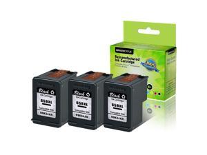 GREENCYCLE 3PK High Yield 65XL 65 XL N9K04AN Black Ink Cartridge Compatible for HP Deskjet 3720 3752 3755 Printer,with Chip