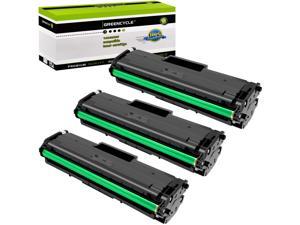 GREENCYCLE 3 Pack Compatible Black Toner Cartridge Replacement for Samsung 111L MLTD111L MLTD111L use in Xpress M2020W M2024W M2070FW M2070W Printer