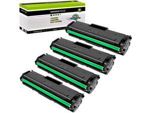 GREENCYCLE 4 Pack Compatible Black Toner Cartridge Replacement for Samsung 111L MLTD111L MLTD111L use in Xpress M2020W M2024W M2070FW M2070W Printer