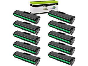 GREENCYCLE 10 Pack Compatible Black Toner Cartridge Replacement for Samsung 111S MLTD111S MLTD111S use in Xpress M2020W M2024W M2070FW M2070W Printer