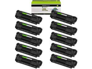 GREENCYCLE 10 Pack Replacement Laser Black Toner Cartridge for HP 12A Q2612A M1319 1010 1012 1018 1020 3015 3055