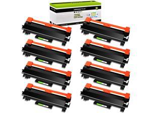 GREENCYCLE Toner Cartridge WITH CHIP Compatible for Brother TN760 TN730 use in DCP-L2550DW HL-L2350DW Printer (Black, 8 Pack)