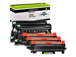 GREENCYCLE TN760 TN760 Toner Cartridge DR730 Drum Unit Set Compatible for Brother HLL2350DW HLL2395DW HLL2390DW HLL2370DW MFCL2750DW MFCL2710DW DCPL2550DW Printer 3 Toner 2 Drum