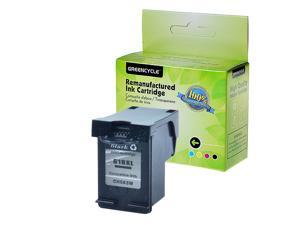 GREENCYCLE 1PK High Yield 61XL 61 XL CH563W Black Ink Cartridge Compatible for HP Deskjet Printer-with Chip,Show Ink Level