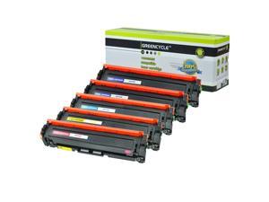 GREENCYCLE 5PK CF410A CF411A CF412A CF413A 410A Black Cyan Yellow Magenta Toner Cartridge Compatible for HP Color Laser Printer GREENCYCLE 5PK CF410A CF411A CF412A CF413A 410A Black Cyan Yellow Magenta Toner Cartridge Compatible for HP Color Laser Printer