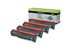 GREENCYCLE 4 Pack Compatible CF401A 201A Cyan Toner Cartridges for HP LaserPro Color M252dw M252dn M252 M277n M277