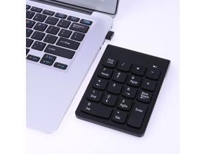 High Quality Ultra-thin Portable Wireless 2.4G Mini 18-keys Num Pad Numeric Number Keypad Keyboard for Laptop Notebook