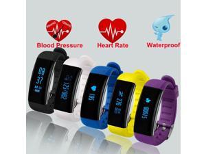 Smart Watch Band Waterproof Blood Pressure Heart Rate Monitor Fitness Tracker