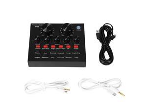 V8 Multifunctional Live Sound Card Intelligent Volume Adjustable Multiple Funny Sound Effect