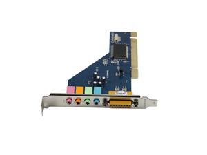 4 Channel 8738 Chip 3D Audio Stereo PCI Sound Card for Win7 64 Bit
