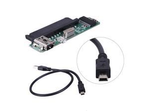 SATA Female HDD SSD USB 2.0 to 7+15Pin SATA Adapter Converter Card w/ Data Cable for 2.5" SATA Hard Disk Solid State HD