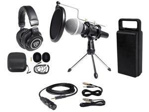 Rockville PC Podcasting Podcast Streaming Bundle w/ Microphone+Stand+Headphones Rockville PC Podcasting Podcast Streaming Bundle w/ Microphone+Stand+Headphones