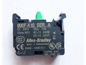 Allen-Bradley 800F-X10 Electrical Pushbutton,N/O Contact Block Quadconnect