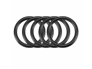 150mm x 3.1mm Flexible Rubber O Ring Sealing Washer Black 5 Pcs 