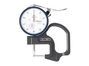 0-10mm Range Mitutoyo 7313 Dial Thickness Gage Lens Reverse Anvil
