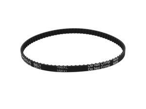 T5x650 130-Tooth 10mm Width Black Rubber Groove Timing Belt 25.6/" for 3D Printer