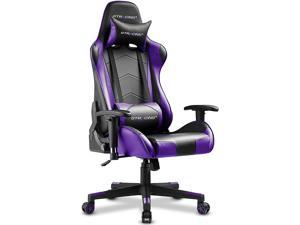 GTRACING Gaming Chair Racing Office Computer Game Chair Ergonomic Backrest and Seat Height Adjustment Recliner Swivel Rocker with Headrest and Lumbar Pillow E-Sports Chair Purple 