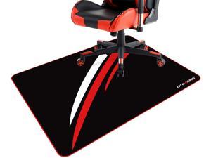 GTRACING Gaming Chair Mat for Hardwood Floor 43 x 35inch Office Computer Gaming Desk Chair Mat for Hard Floor Small Red