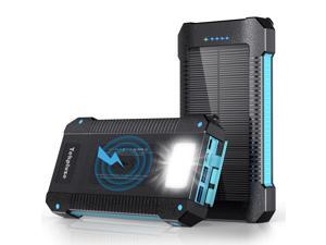 Solar Power Bank 30000 mAh,Wireless Portable Charger Solar Panel External Battery Type-C 5V Dual USB with LED Flashlight(IP65 Waterproof Dustproof,Shockproof)Compatible IOS & Android Camping.(black) Solar Power Bank 30000 mAh,Wireless Portable Charger Solar Panel External Battery Type-C 5V Dual USB with LED Flashlight(IP65 Waterproof Dustproof,Shockproof)Compatible IOS & Android Camping.(black)