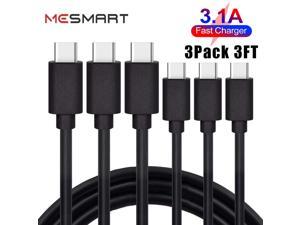 3 Pack Fast Type C To Type C USBC Charging Cable Power Data Sync Lead Cord For Samsung Galaxy A03s A12 A13 A14 A23 A32 A34 A53 A54 A71 5G