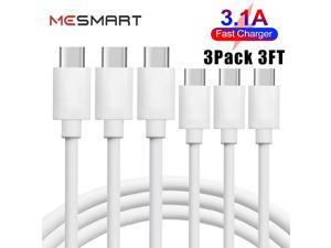 3 Pack Fast Type C To Type C USBC Charging Cable Power Data Sync Lead Cord For Motorola Moto G Power 5G  G 5G  G Stylus 5G  G Play  Razr  Edge  Edge 30 Fusion  Thinkphone 2023 White 33 ft