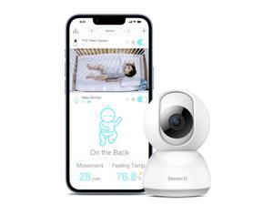 Sense-U Video Baby Monitor with Remote Pan-Tilt-Zoom Camera, 2-Way Talk, Night Vision, Background Audio, Motion Detection & No Monthly Fee (Compatible with Sense-U Smart Baby Monitor)