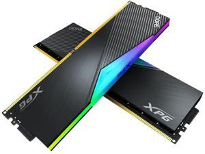 XPG LANCER DDR5 RGB 5200MHz 32GB (2x16GB) CL38-38-38 UDIMM 288-Pins Desktop SDRAM Memory RAM Kit (AX5U5200C3816G-DCLARBK)
