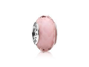 PANDORA Murano Glass Fascinating Pink Charm with Sterling Core Charm 791068 PANDORA Murano Glass Fascinating Pink Charm with Sterling Core Charm 791068