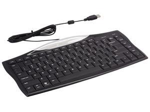 Evoluent Essentials Full Featured Compact Keyboard, Black Housing, Black Keys, W - EKB