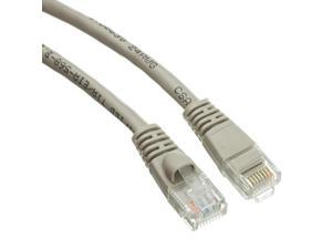 4 Pack Cat5e Ethernet Patch Cable CNE487682 Snagless/Molded Boot 6 Feet Gray 