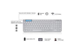 Bluetooth Keyboard for mac,Full Size switchable Multi-Device Keyboard, Wireless Keyboard for mac with Numeric keypad,Keyboard Wireless for Mac,Windows,iOS,Android and The Other moblie Device.(White) Bluetooth Keyboard for mac,Full Size switchable Multi-Device Keyboard, Wireless Keyboard for mac with Numeric keypad,Keyboard Wireless for Mac,Windows,iOS,Android and The Other moblie Device.(White)