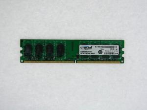 Crucial 2GB 240-Pin DDR2 SDRAM DDR2 1066 (PC2 8500) Desktop Memory Model CT25664AA1067 R