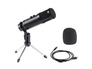 Pulselabz PL580 Studio Recording Microphone with Built-in Sound Echo - Broadcast - Recording - Singing - Live Stream (Connects to Phone, PC)