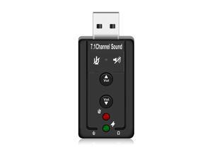 External USB Sound Card Adapter USB to 3D Audio 7.1 Channel Professional Microphone Headset 3.5mm For Win XP / 78 Android Linux External USB Sound Card Adapter USB to 3D Audio 7.1 Channel Professional Microphone Headset 3.5mm For Win XP / 78 Android Linux