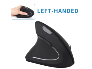 Left Handed Ergonomic Mice 2.4G Wireless Vertical Mouse 800/1200/1600DPI 5 Buttons Optical Mouse for Laptop/Desktop/PC/Macbook