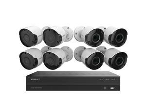 Wisenet-8 Channel DVR Surveillance System with 1TB Hard Drive, 8- Camera 1080p Full HD Indoor/Outdoor Cameras