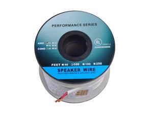 100ft (30m) Pro Series 12 Gauge 2-Conductor Speaker Wire (100 Feet / 30 Meter) 12AWG White 99.9% Oxygen Free Copper ETL Listed & CL2 Rated with White PVC Jacket (for in-Wall Installation) 100ft (30m) Pro Series 12 Gauge 2-Conductor Speaker Wire (100 Feet / 30 Meter) 12AWG White 99.9% Oxygen Free Copper ETL Listed & CL2 Rated with White PVC Jacket (for in-Wall Installation)