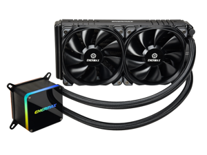 Enermax LIQTECH II 240, Addressable RGB All-in-one CPU Liquid Cooler for AM4/ LGA1200, 240mm Radiator, Dual-Chamber RGB Pump, T.B. Pressure Fan Blades, 5 Year Warranty
